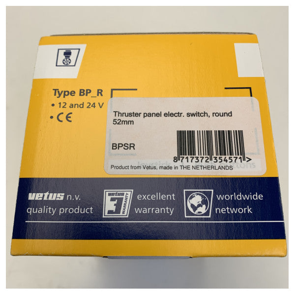 Vetus BPSR-kontrollpanel for baugthruster 12/24V 