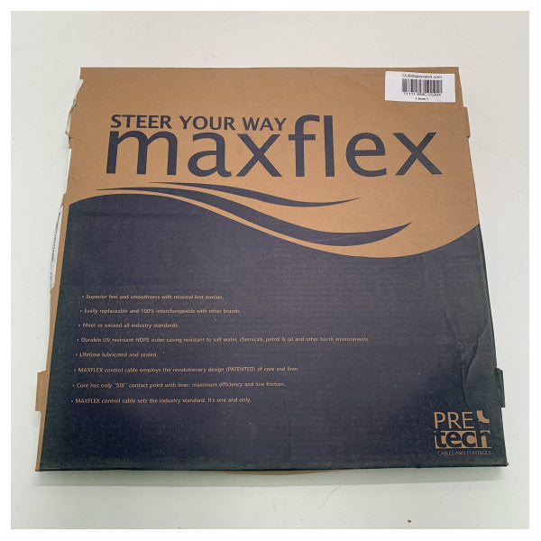 Трос ручної зупинки двигуна Maxflex 7M з нержавіючої сталі чорного кольору