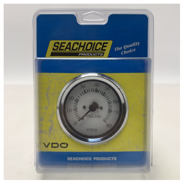 Seachoice VDO engine tachometer 8000 RPM white - 15161