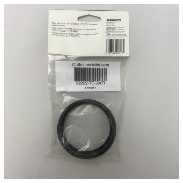 Marinco 500R threaded locking sealing ring 50A system