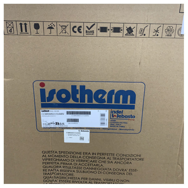 Refrigerador Marítimo Isotherm Cruise 130 Elegance - 130L - CR130EL 12/24V 