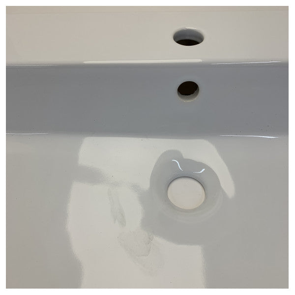 Azzure HOL80MB1-T Елегантен квадратен умивалник 80 x 46 с преливник 