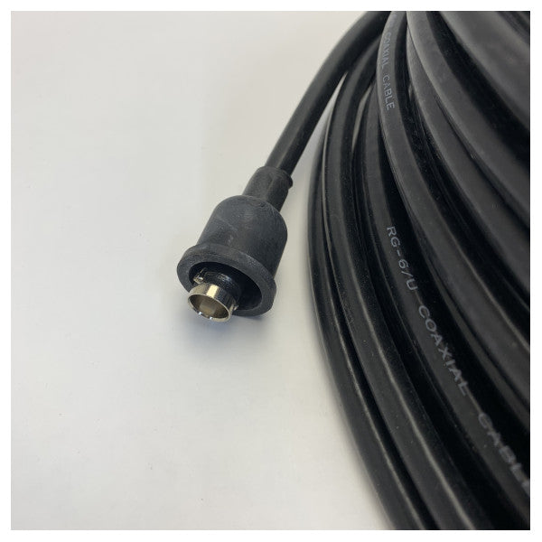 Naval 202002 RG6 koaksialkabel med F-kontaktsett 50M 