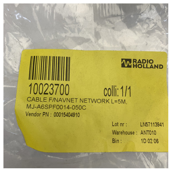 Furuno 00015404910 Navnet Network Cable 5M - 19S1015-2