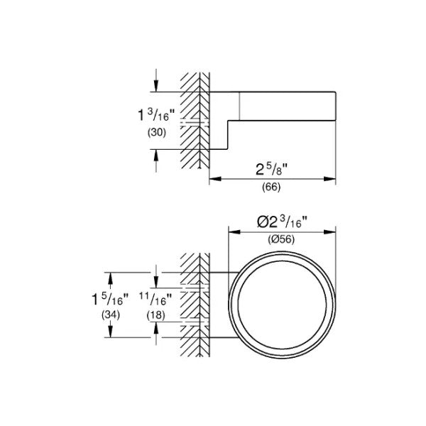 Grohe Selection Hard Graphite Kopphållare 41027A00 
