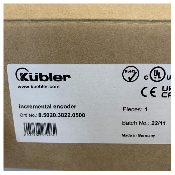 Kuebler 8-5020-3822-0500 Inkrementali Rotary Encoder 