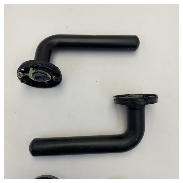 Manija de puerta Formani BASICS LB3-19 Negro mate con roseta 