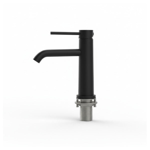 Single Lever Wasbasin Water Tap Black Coated - WK011