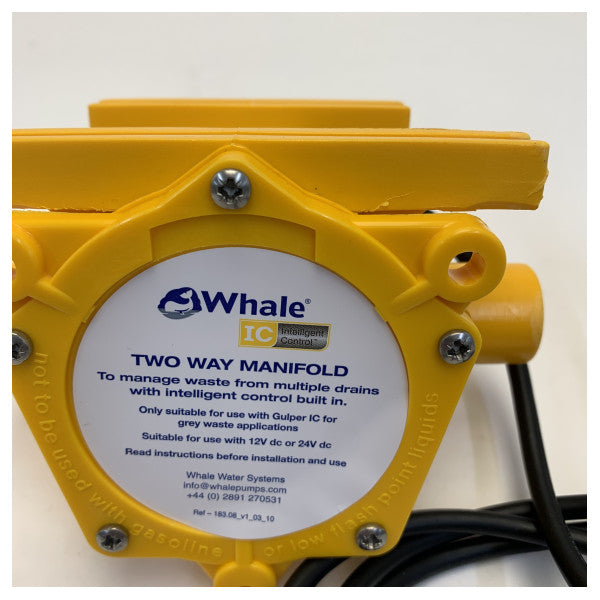 Φάλαινα WM2582B 2-Δρόμος Μαύρη Υδροληψία 1 Ίντσα 