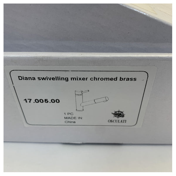 Міксер Osculati Diana Tab Chrome з одним важелем з латуні - 17-005-00 