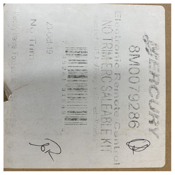 Mercury Marine 8M0079286 DTS Διπλή Κονσόλα Ελέγχου Μηχανής Μαύρη Ηλεκτρονικά 