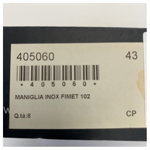 Fimet 102 Marine-Türgriffset aus Edelstahl - BB-Schloss - Yacht-Beschläge Inox 