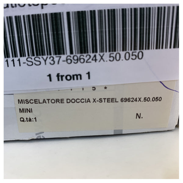 Νέος τύπος X-Steel 69624X.50.050 Εγκατεστημένος στον τοίχο Ξεχωριστός Έλεγχος Ντους 