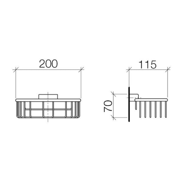 Dornbracht Tara Стенен душ - Сапунена кошница - 83290970-00 