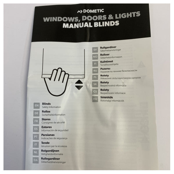 Dometic Cortina Plisada PLS762/305-CAN-B-FR-TSTF 762 x 305 mm 