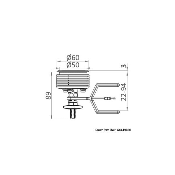 Osculati Eclipse MK2 Flush Latch 60mm 38-161-01 