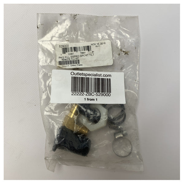 Teleflex 529000 Kit de enchimento de combustível marítimo ���� Enchimento remoto em aço inoxidável durável para barcos