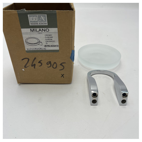 Тримач для мила IBB Chrome з матовим склом - ML01CCRO/CRO 