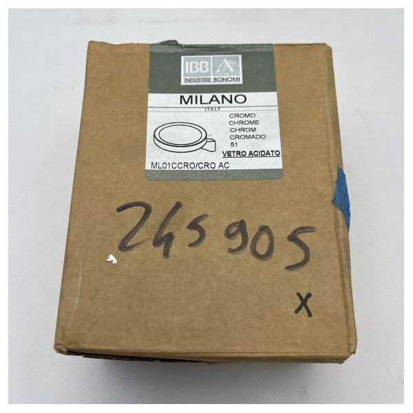Тримач для мила IBB Chrome з матовим склом - ML01CCRO/CRO 
