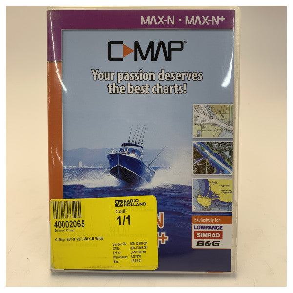 C-MAP M-EW-N227-MS Carta Náutica de Navegação Marinha do Noroeste Europeu SD 