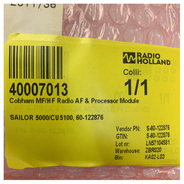 Cobham Thrane a d Thrane S-60-122876 AF e Módulo de Processador para 5000 e CU5100 