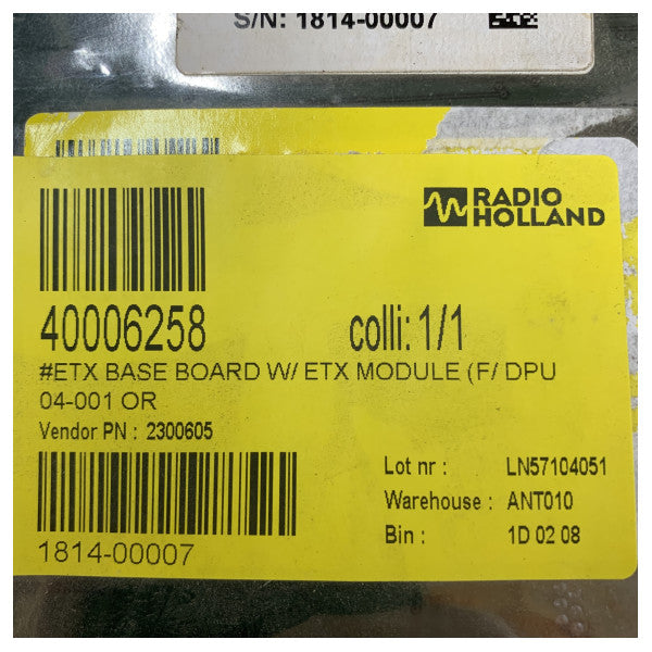 Procesor Danelec Baseplate z modułem ETX dla DPU 04-001 - 2300605-40 