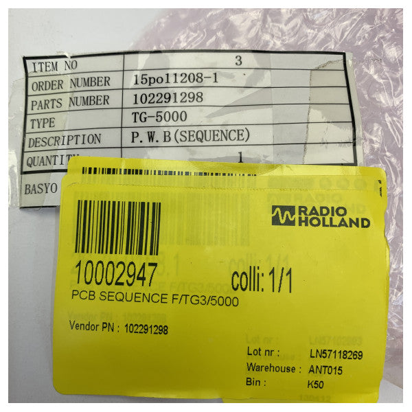 Πίνακας PCB Tokyo Keiki Sequence για TG3/5000 