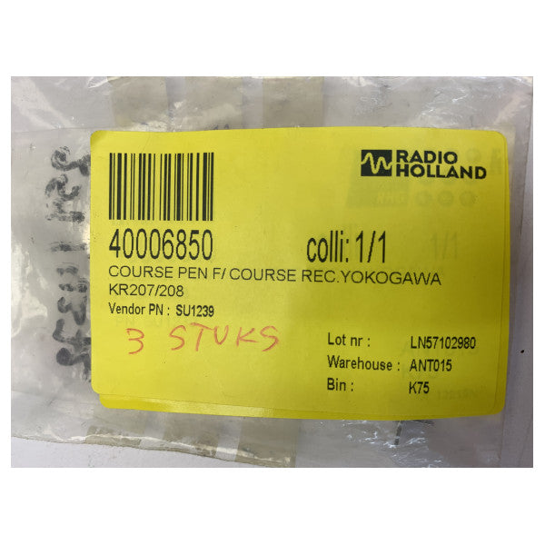Yokogawa SU1239 Στυλό Μαθήματος για Καταγραφέα Μαθήματος - 3 τεμάχια 