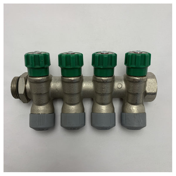 HEP2O slider Z1 4-way manifold with 3/4 inch connections