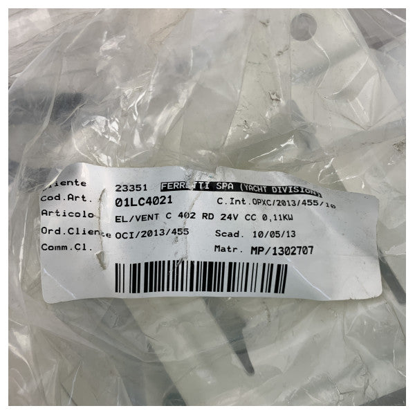 Gianneschi C402 24V Slumero centrífugo Blanco Izquierda - 01CL4021