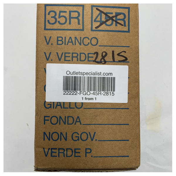 Forcato 56382 45R-2815 Luz de navegación verde de acero inoxidable