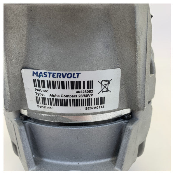 マスターボルト 46228082 アルファコンパクト 28V / 80アンペアオルタネーター 