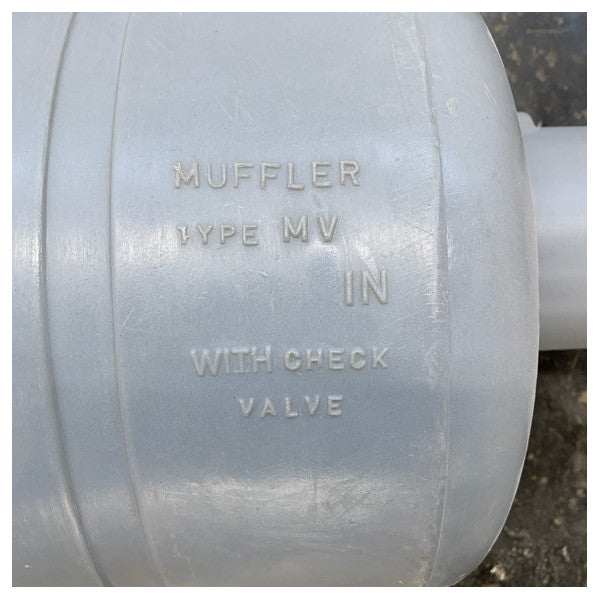 Vetus MV125 Ναυτικός Σιγαστήρας Εξάτμισης για Υψηλής Ικανότητας Κινητήρες 125 mm 