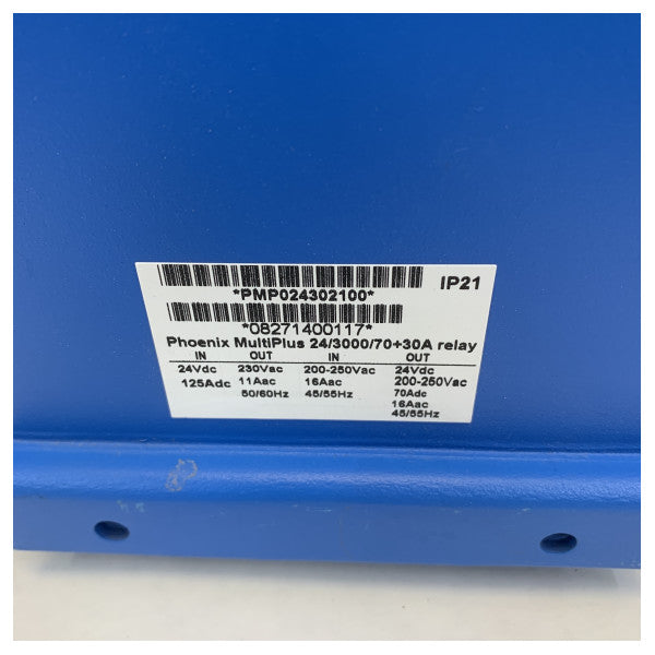 使用済み Victron Phoenix MultiPlus 24V - 3000W - 70A 充電器/コンバータ PMP024302100 