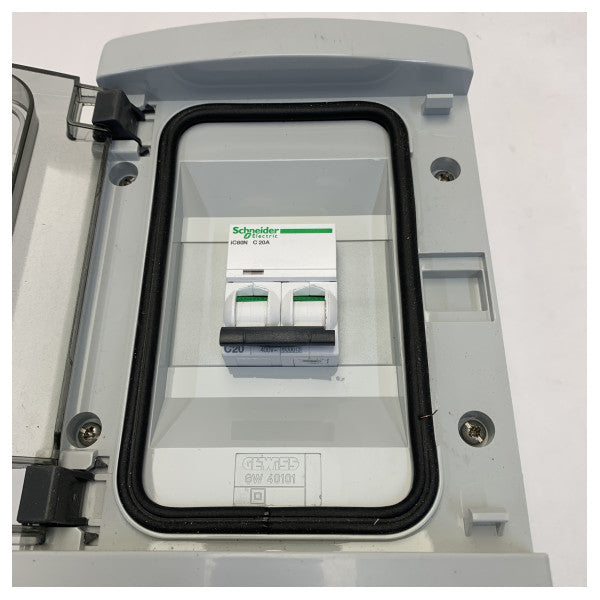 Caixa de Controlo do Gerador Marítimo Solaris Yachts S68.1 com Interruptor C20 20A 400V 