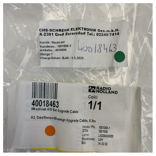 Nauticast 1001008-1 AIS Data Sensor Bluesign Upgrade Cable Kit