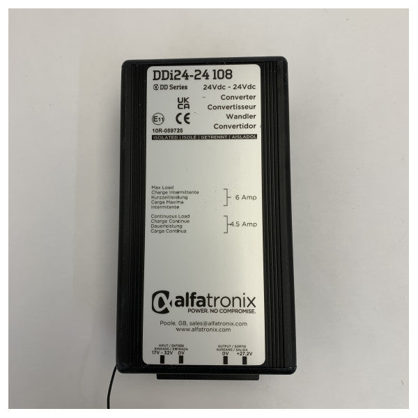 محول Alfatronix DDI 24-24 108W 4.5A DC-DC - من 24V إلى 24V 
