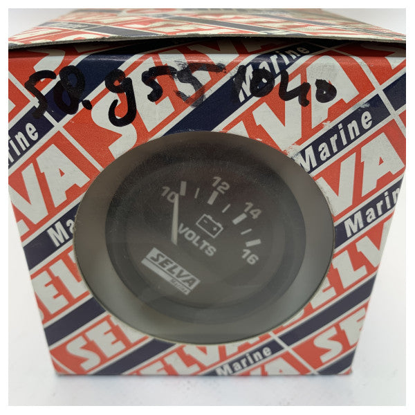 Selva marine black engine battery level indicator 10 - 16V - 58.9551040