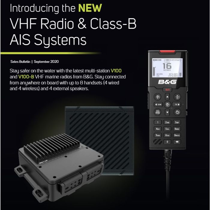B&G V100-B blackbox vhf system with ais transponder new - 000-15793-001