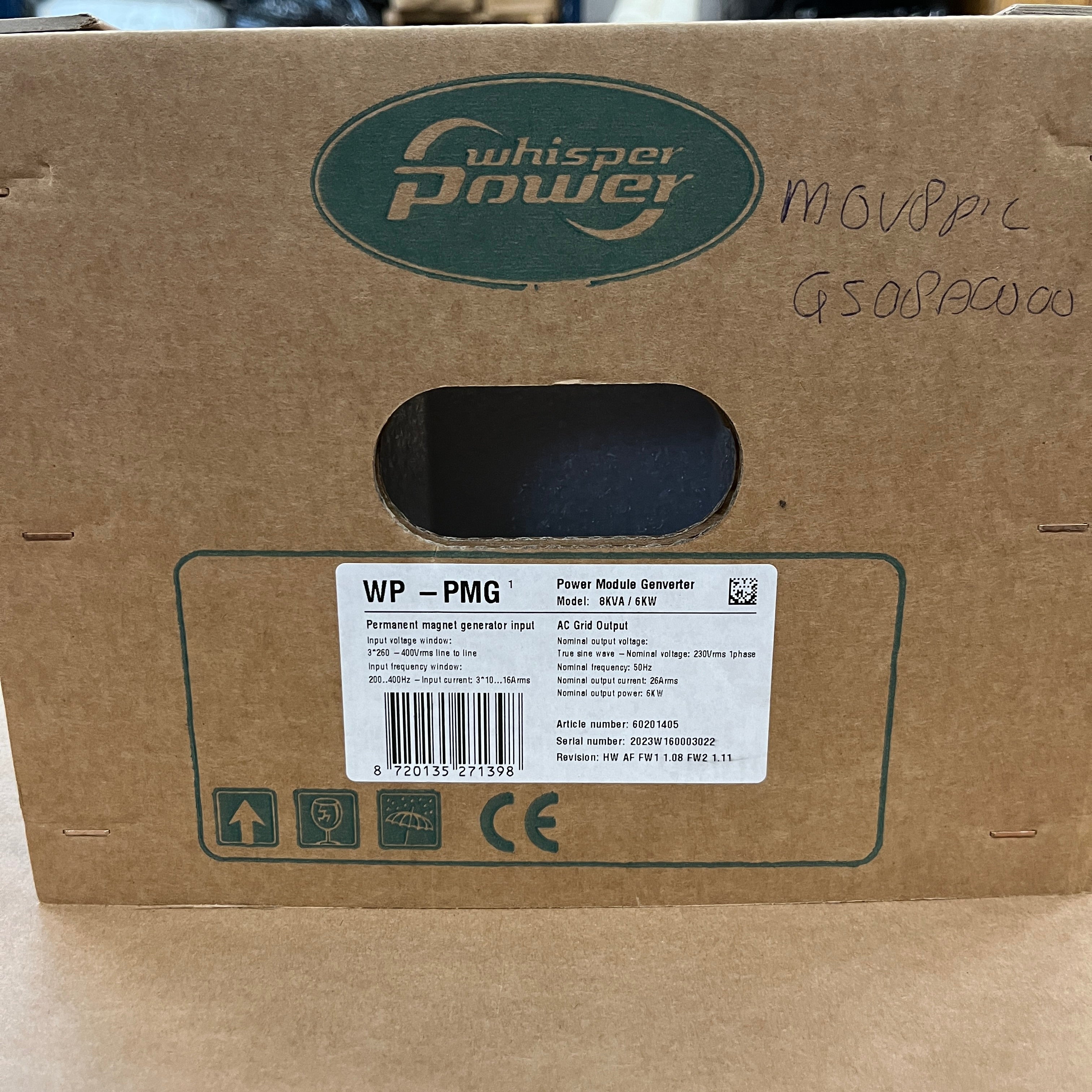 Whisper Power Piccolo 8 8 kVA marine diesel generator 230V - 49005005