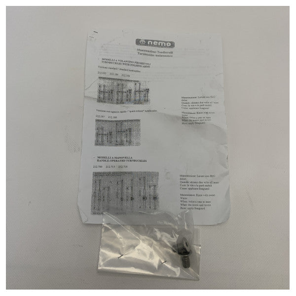 Nemo 599.013 Kit tal-Assemblea tat-Tanbar tal-Aluminju Furlex