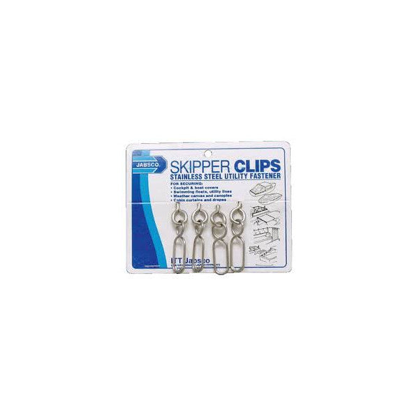 Jabsco stainless steel skipper clips 4-pieces - 34560-0000