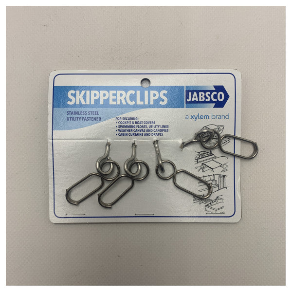 Jabsco stainless steel skipper clips 4-pieces - 34560-0000