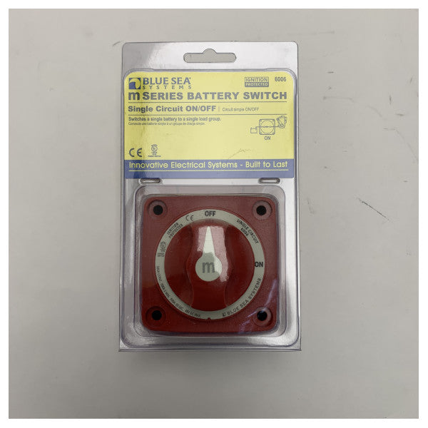Κύριος διακόπτης μπαταρίας Blue Sea M Series μονό κύκλωμα ON/Off