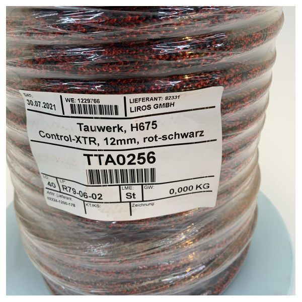 Liros Control-XTR Hanse 675 Corda Dyneema 12mm ROSSA - 50M - 02224-1200 