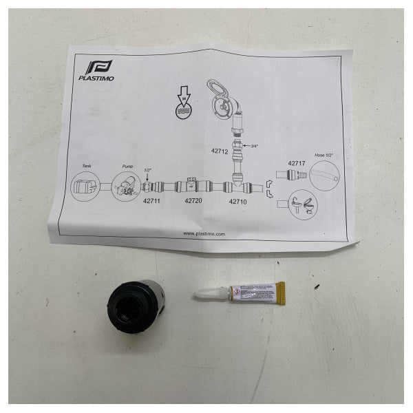 Ponto de entrada de água doce Plastimo branco - 62024-PL