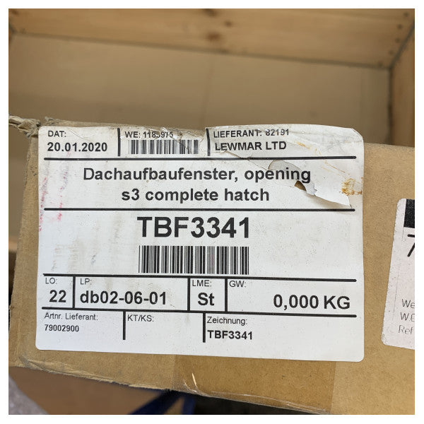 Lewmar Hanse 675 3G Düz Montaj Açılır Pencere Siyah - 79002900 