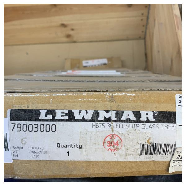 Lewmar Hanse 675 Flush 3G Açılır Pencere Siyah - 79003000 