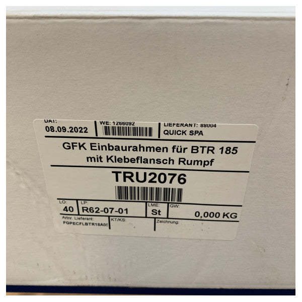 Kostituzzjoni Rapida tal-GRP għal BTR 185 Bowthrusters - FGPECFLBTR18A05 