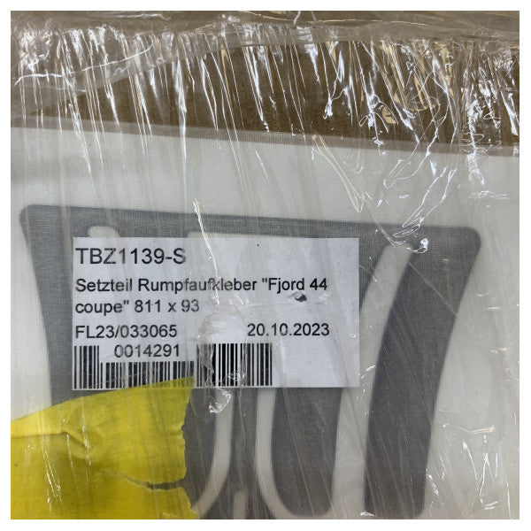 Fjord 44 Coupe Original Hull Brushed Titanium Logo Antracite - TBZ1139